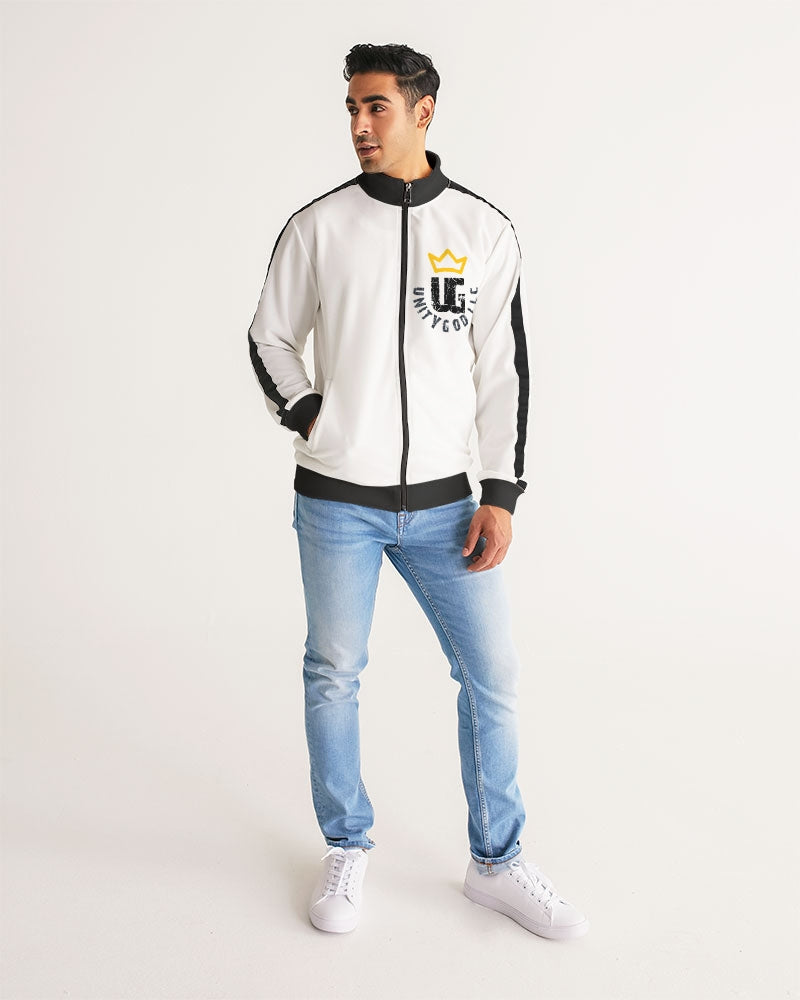 UNITYGOD Logo 4 Men's Stripe-Sleeve Track Jacket