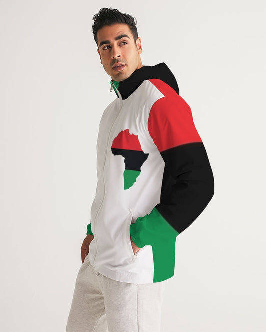 Pan African continental symbol Men's Windbreaker