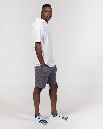 Blue leopard kente Men's Two-Tone Sneaker