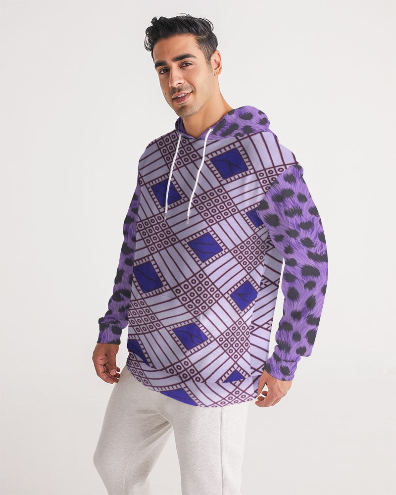 Purple Leopard Men's Hoodie