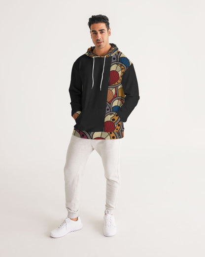 Black classic Kente Men's Hoodie