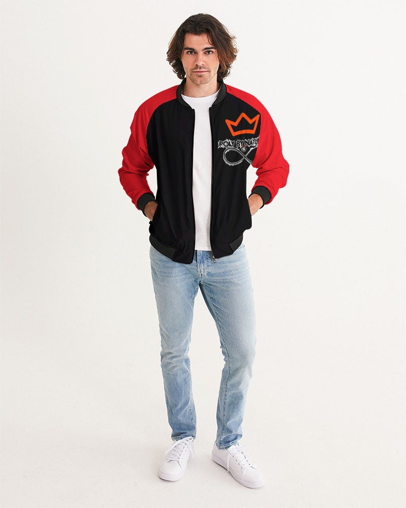 Poly By Nature Men's All-Over Print Bomber Jacket