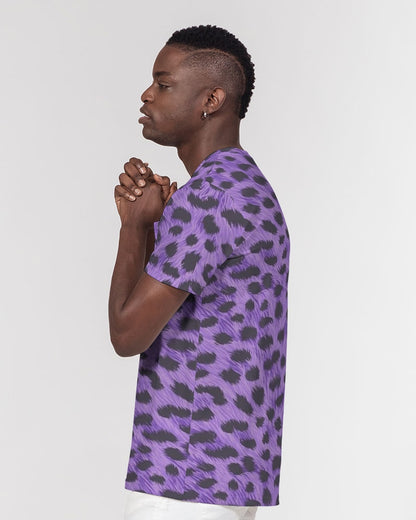 Purple Leopard Men's Everyday Pocket Tee