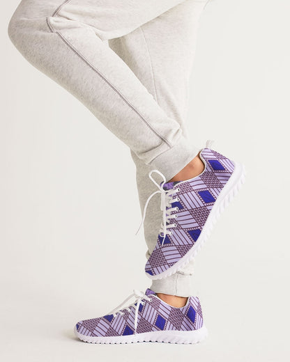 Purple Leopard Men's Athletic Shoe