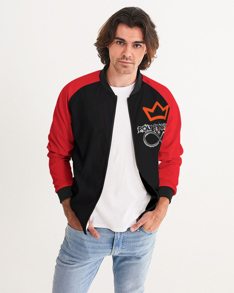 Poly By Nature Men's All-Over Print Bomber Jacket