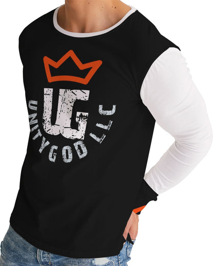 red UNITYGOD Logo Men's Long Sleeve Tee