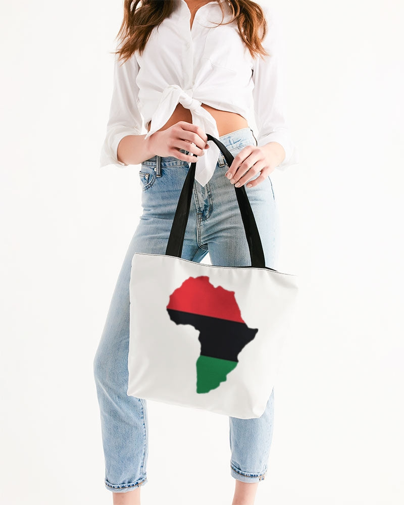 Pan African continental symbol Canvas Zip Tote