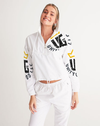 UNITYGOD Logo 4 Women's Cropped Windbreaker