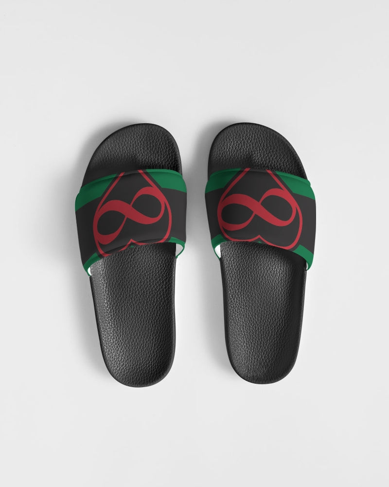 Black polyamorous flag Women's Slide Sandal