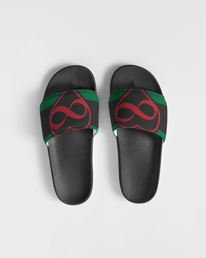 Black polyamorous flag Women's Slide Sandal
