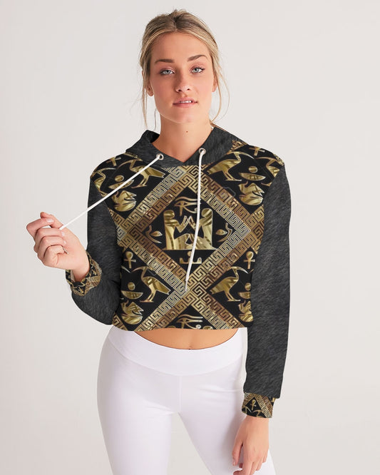 Regal Panther Women's Cropped Hoodie