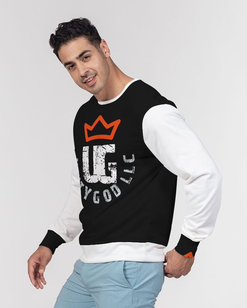 red UNITYGOD Logo Men's Classic French Terry Crewneck Pullover
