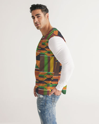 Kente Camiseta de manga larga para hombre 