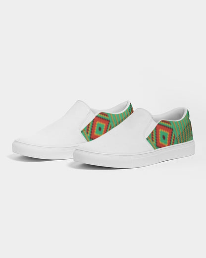 Kente variant 1 Women's Slip-On Canvas Shoe