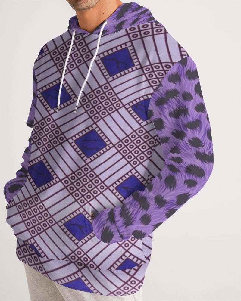 Purple Leopard Men's Hoodie