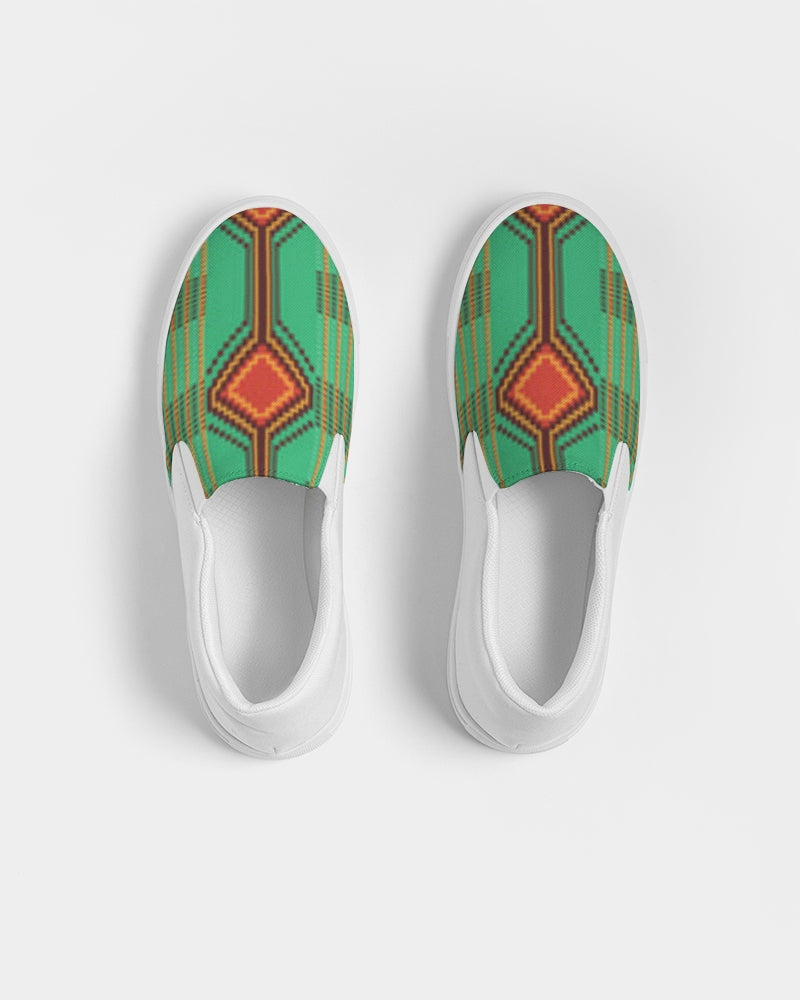 Kente variant 1 Men's Slip-On Canvas Shoe