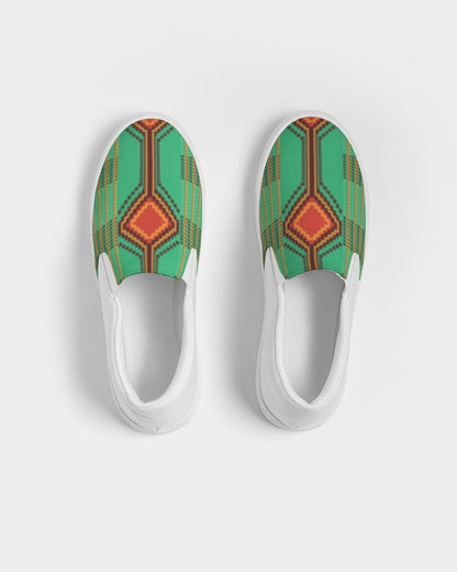 Kente variant 1 Men's Slip-On Canvas Shoe