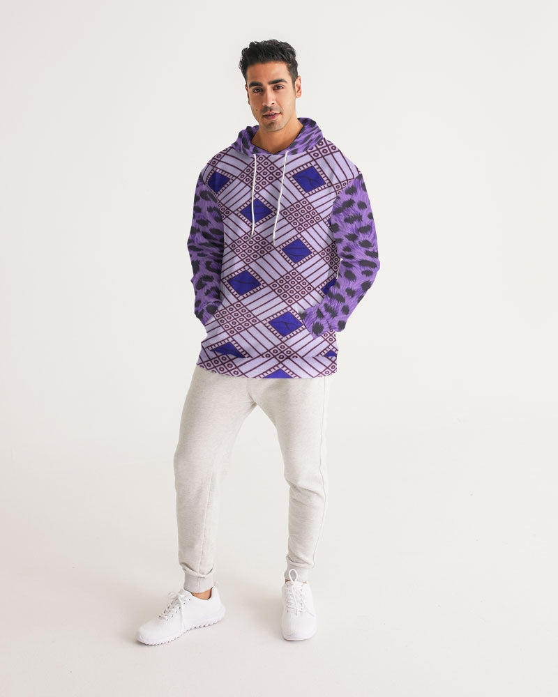 Purple Leopard Men's Hoodie