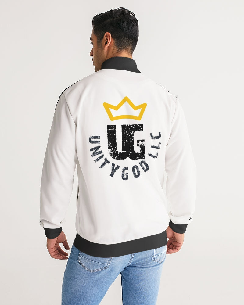 UNITYGOD Logo 4 Men's Stripe-Sleeve Track Jacket