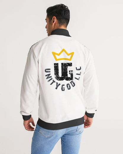 UNITYGOD Logo 4 Men's Stripe-Sleeve Track Jacket