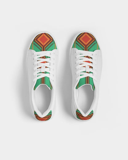 Kente variant 1 Men's Faux-Leather Sneaker
