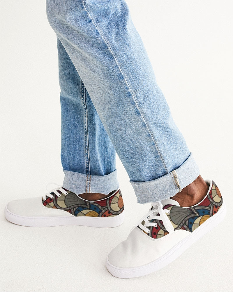 Classic Kente Men's Lace Up Canvas Shoe
