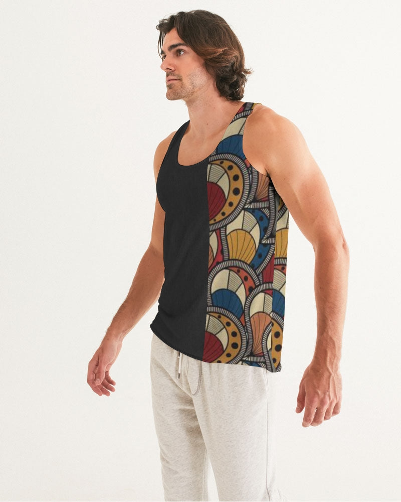 Black classic Kente Men's Tank