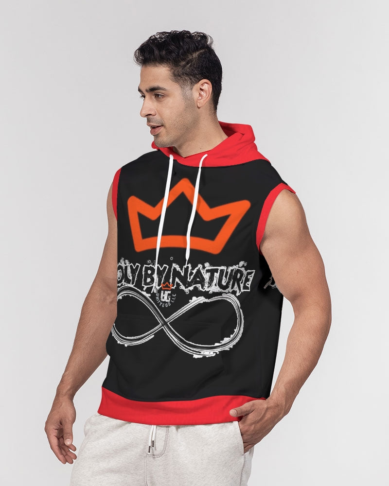 Poly By Nature Men's All-Over Print Heavyweight Sleeveless Hoodie