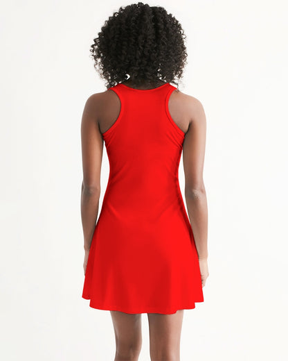 Poly By Nature Women's All-Over Print Racerback Dress