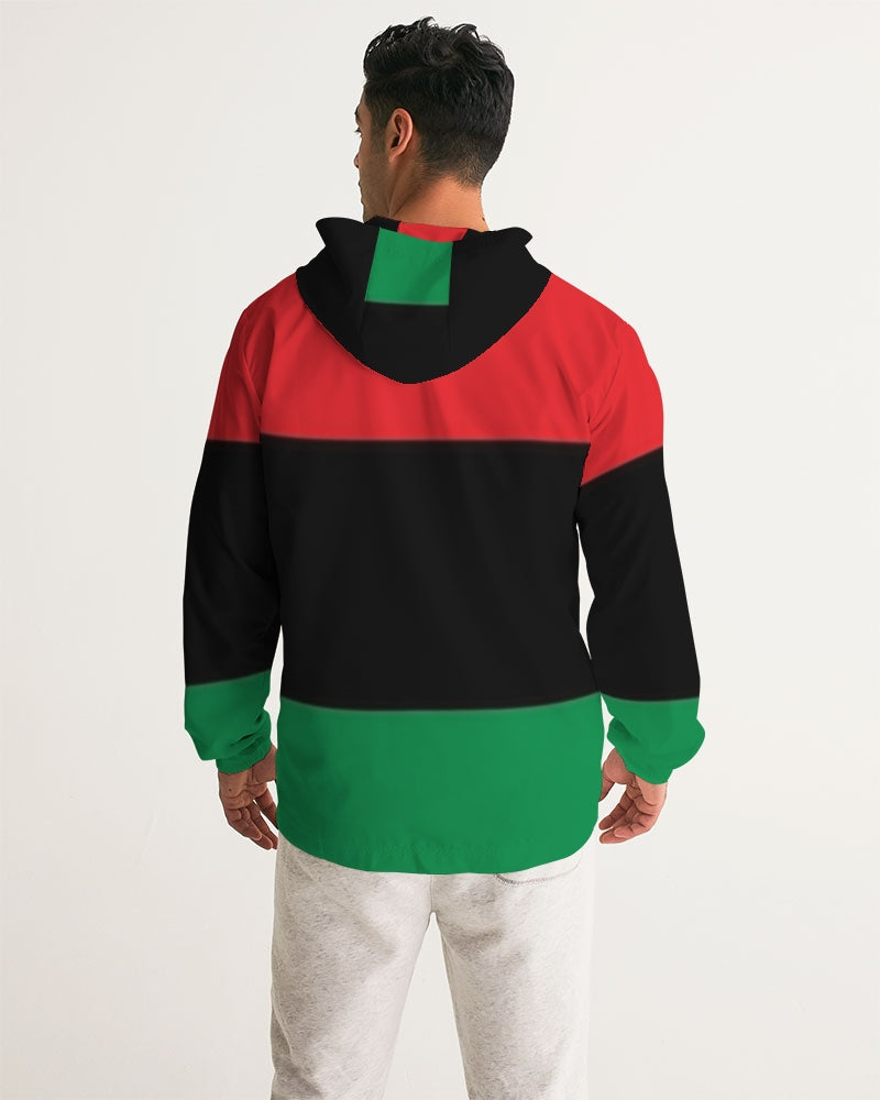 Pan African continental symbol Men's Windbreaker