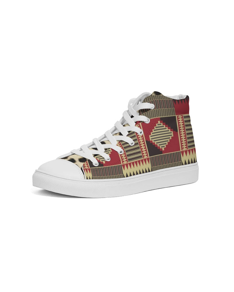 BRW Kente Men's Hightop Canvas Shoe