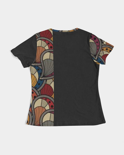Black classic Kente Women's Tee