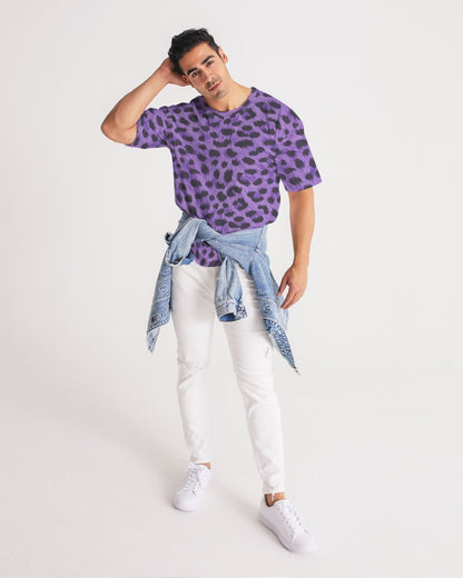 Purple Leopard Men's Premium Heavyweight Tee