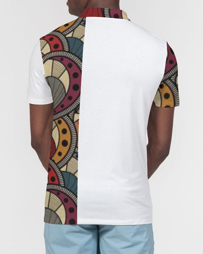 Classic Kente Men's Slim Fit Short Sleeve Polo