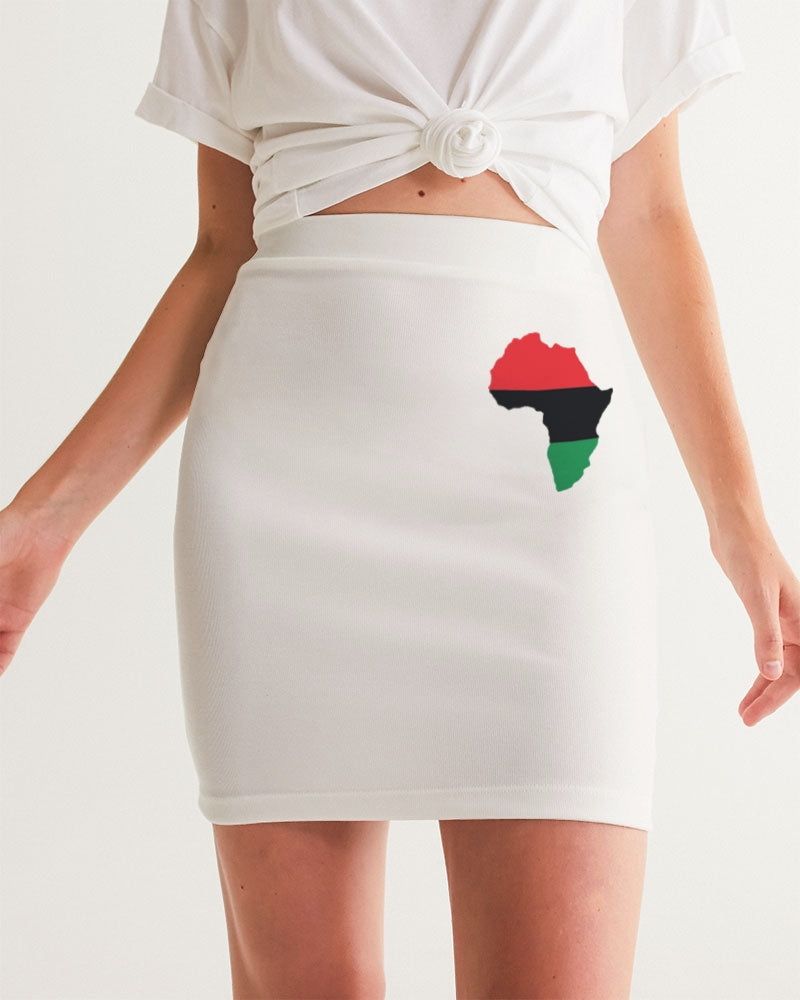 Pan African continental symbol Women's Mini Skirt