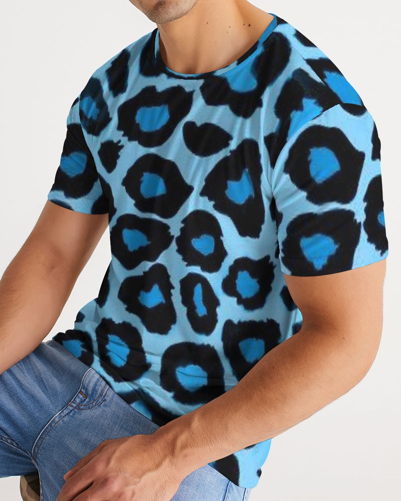 Blue leopard kente Men's Tee