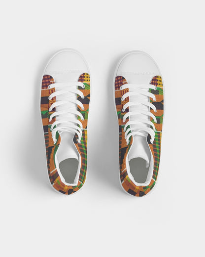 Kente Men's Hightop Canvas Shoe