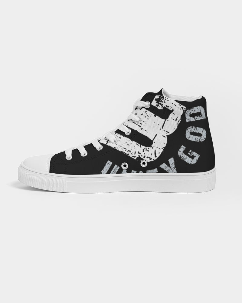 red UNITYGOD Logo Women's Hightop Canvas Shoe