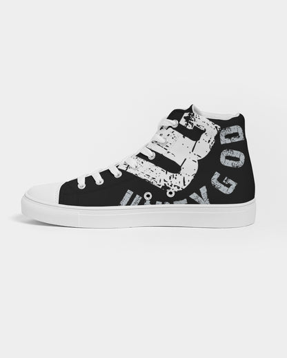 red UNITYGOD Logo Women's Hightop Canvas Shoe