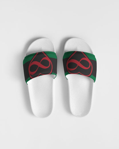 Black polyamorous flag Men's Slide Sandal
