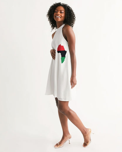Pan African continental symbol Women's Halter Dress