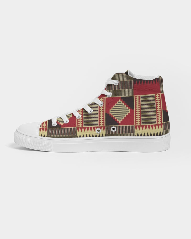 BRW Kente Men's Hightop Canvas Shoe