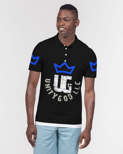 UNITYGOD Logo 5 Men's Slim Fit Short Sleeve Polo
