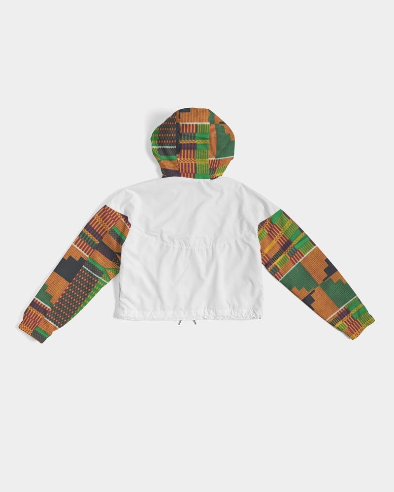 Kente Women's Cropped Windbreaker