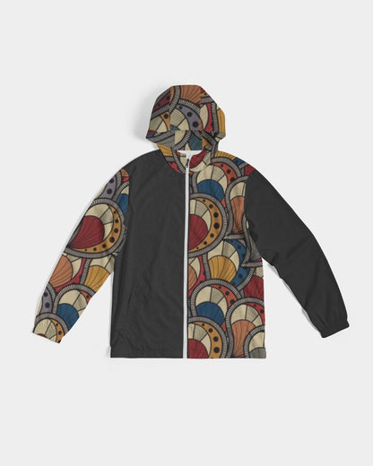 Black classic Kente Men's Windbreaker