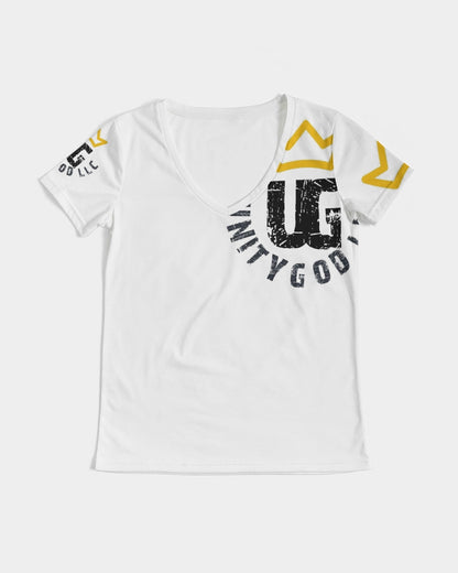 UNITYGOD Logo 4 Women's V-Neck Tee