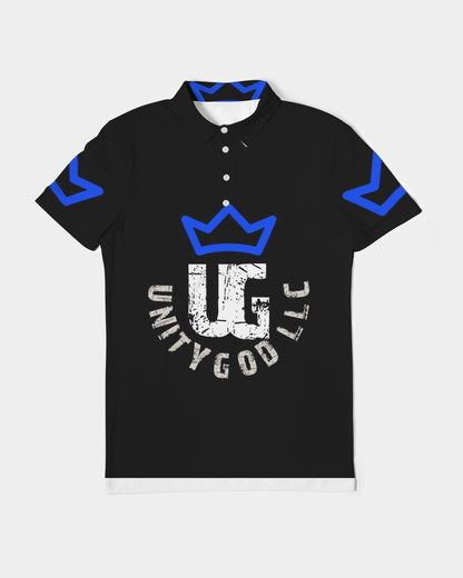 UNITYGOD Logo 5 Men's Slim Fit Short Sleeve Polo