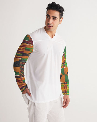Kente Men's Long Sleeve Sports Jersey