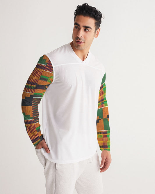 Kente Men's Long Sleeve Sports Jersey