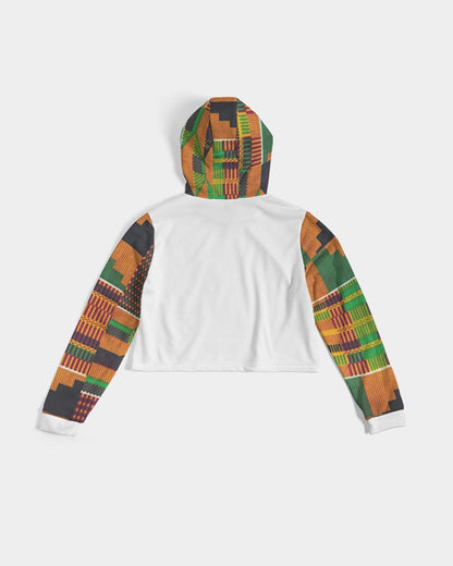 Kente Women's Cropped Hoodie